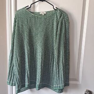 Max Studio Emerald Patterned Blouse